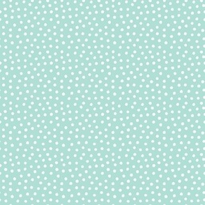 Dot Scatter on light aqua - Small Scale