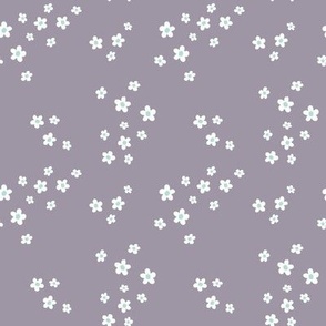 Dusty Purple Flower Sprinkle - Small Scale