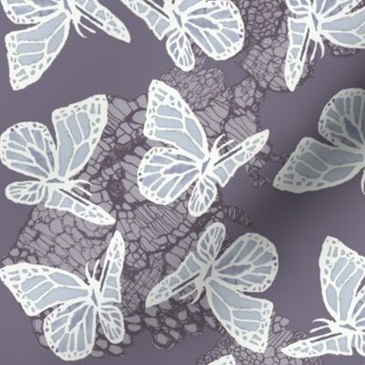 butterflies on lace