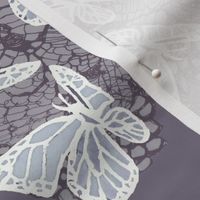 butterflies on lace