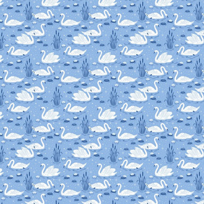 Summer Swan - light blue - small scale