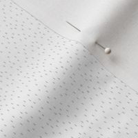 Micro Rain Drop Dotted Line Speckle Polka Dots in White Gray
