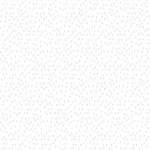Micro Rain Drop Dotted Line Speckle Polka Dots in White Gray