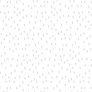 Small-scale Rain Drop Dotted Line Speckle Polka Dots in White Gray
