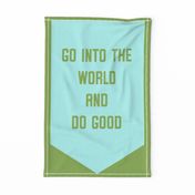 "Good" Banner in Candy Green and Blue