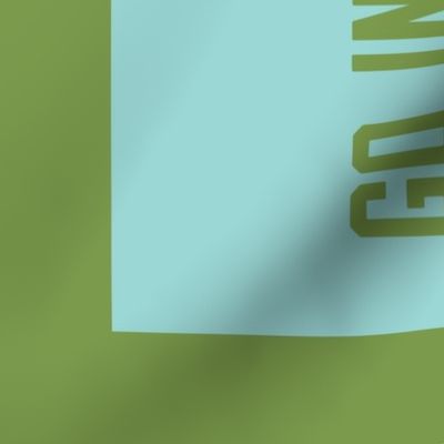 "Good" Banner in Candy Green and Blue