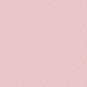 Micro Rain Drop Dotted Line Speckle Polka Dots in Blush Pink