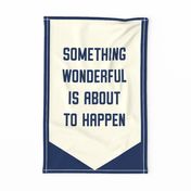 "Wonderful" Banner in Collegiate Blue