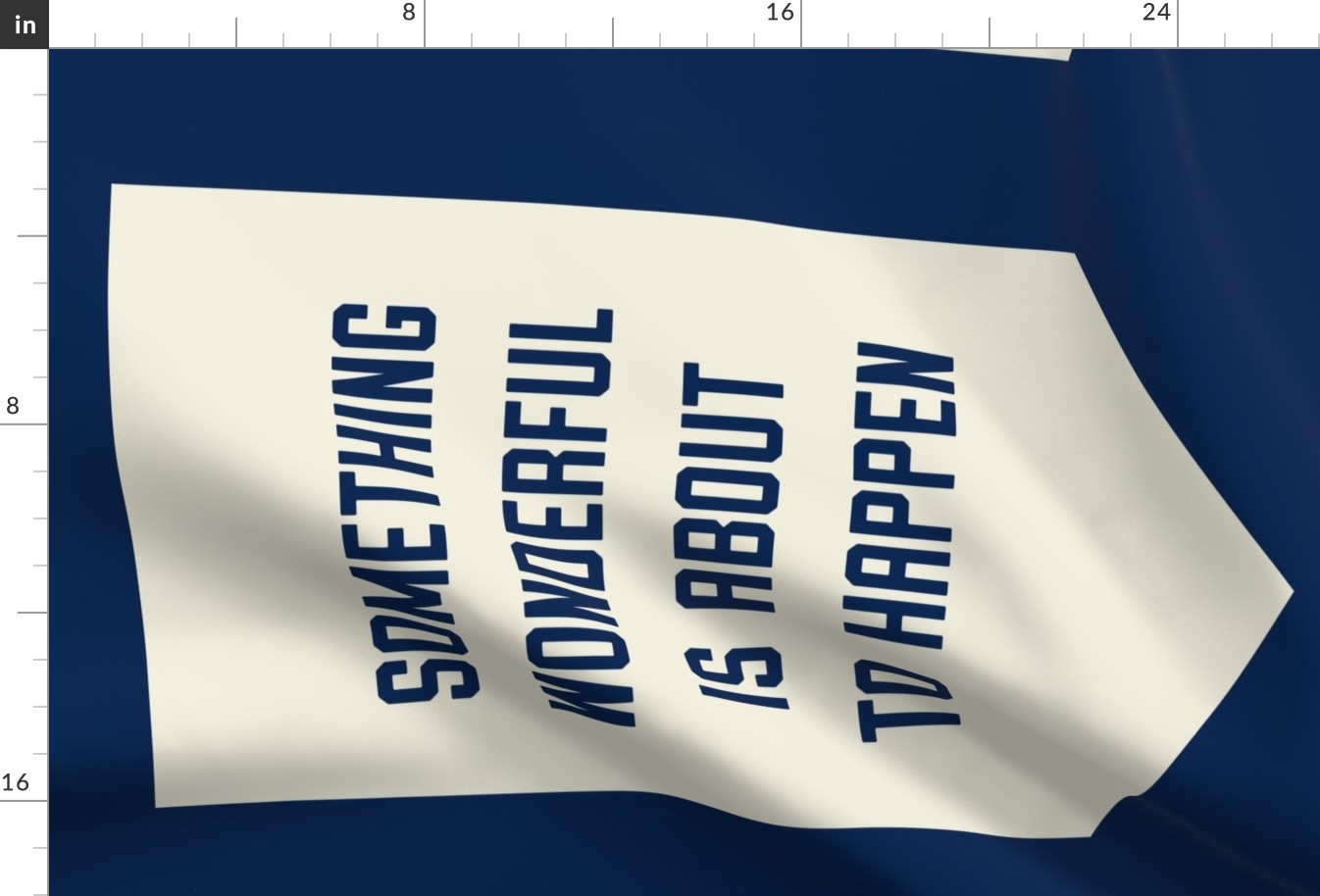 "Wonderful" Banner in Collegiate Blue