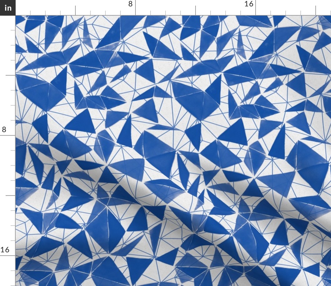 triangle FACETS - cobalt blue