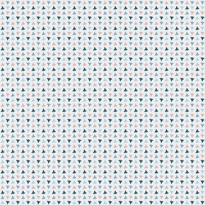 $ Small ditsy scale Cottage garden coordinate -  pale blue baby buds symmetrical linear. Suitable for patchwork, crafting, quilting, kids apparel, baby accessories, and pet beds  