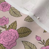 Romantic bohemian rose garden english roses nursery design pink olive green blush