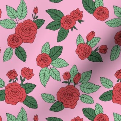 Romantic bohemian rose garden english roses nursery design pink mint green red