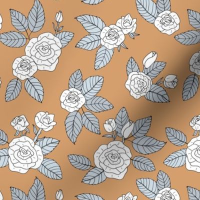 Romantic bohemian rose garden english roses nursery design scandinavian mustard ochre yellow white gray