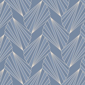 modern art deco geometry grey-blue