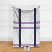 Modern V - Stripe - Blue Depths and Lavender 2