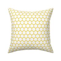 Golden Honeycomb -Bee Hives -  Gold/ White 