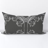 Damask leopard Dark gray