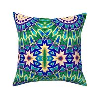 circles floral teal mint cobalt trending current Neo Art Deco table runner tablecloth napkin placemat dining pillow duvet cover throw blanket curtain drape upholstery cushion duvet cover clothing shirt wallpaper fabric living home decor 