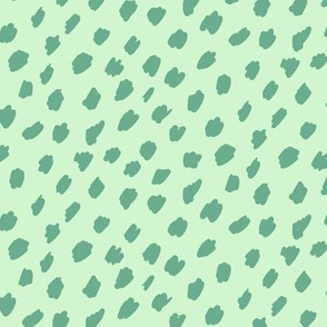 Small Artistic Dots in Fresh Green Coordinate