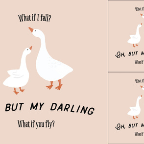 1 blanket + 2 loveys: what if I fall? oh, but my darling, what if you fly? blush