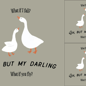 1 blanket + 2 loveys: what if I fall? oh, but my darling, what if you fly? otter