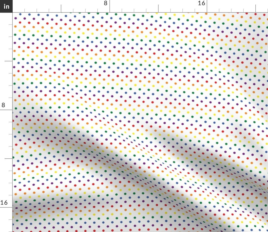 Rainbow Polka Dots - Small (Rainbow Collection)