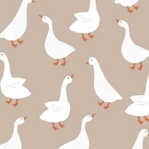 taupe geese