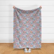 Whimsy Phoenix Chintz (dusty blue)