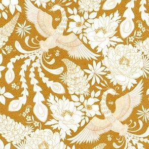 Gilded Phoenix Chintz (golden) 9”