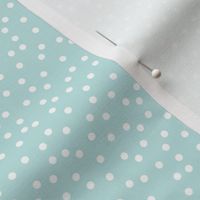 dots white on mint