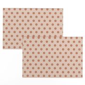 Smaller Boho Mocha Tan Polkadot Dots