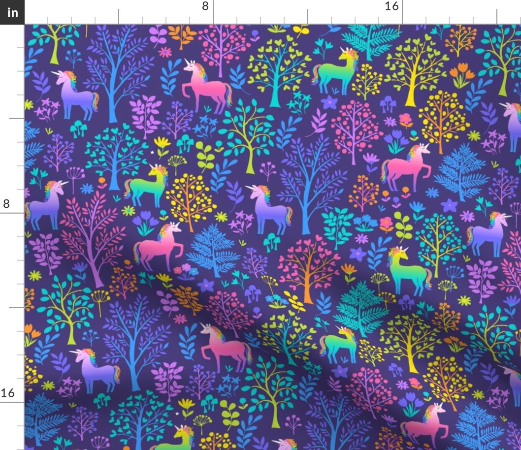 136 Rainbow Unicorn Forrest