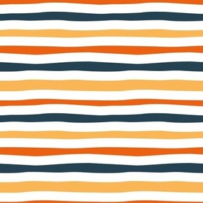 Tiny scale // Nautical stripes coordinate // white nile blue and orange (blue update 2023)