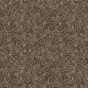 small scale spirals - zen spirals roycroft brown