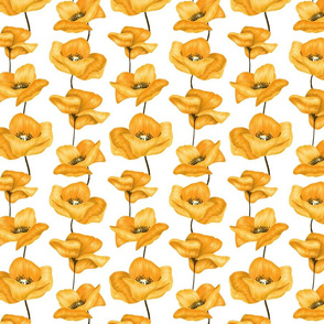 Poppy Flowers - Yellow