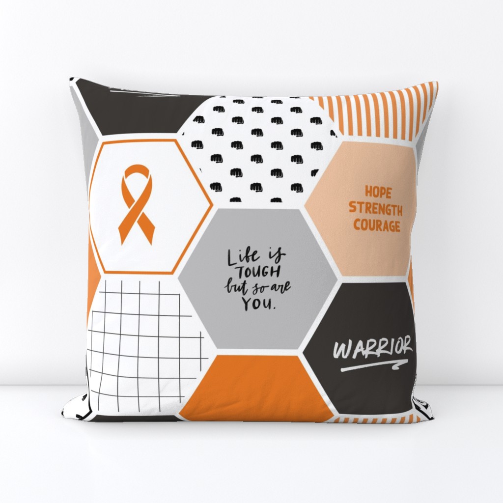 Warrior: Leukemia, Kidney Cancer Fighter (Awareness blanket, cancer gift)