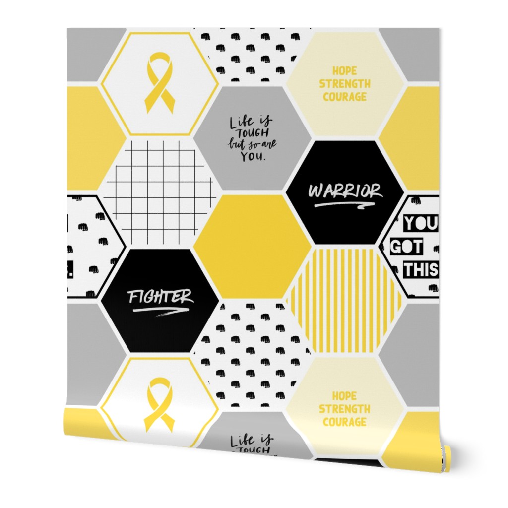 Warrior: Sarcoma, Bone Cancer Fighter (Awareness blanket, cancer gift)