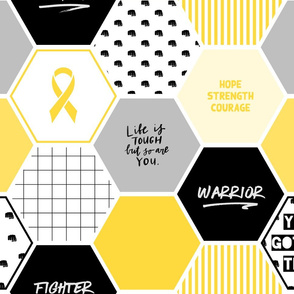 Warrior: Sarcoma, Bone Cancer Fighter (Awareness blanket, cancer gift)