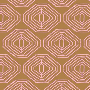 Minimal boho mudcloth mayan abstract indian summer love aztec design cinnamon brown pink