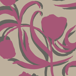 tulip shadows cream greige pink