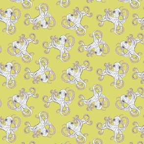 Octopuses on Yellow Green