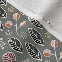 Indigenous Flora - Olive Grey - Small