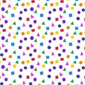 Rainbow geometric shapes (mini)