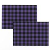 1 inch Buffalo Plaid//Purple & Black