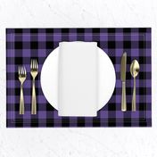 1 inch Buffalo Plaid//Purple & Black