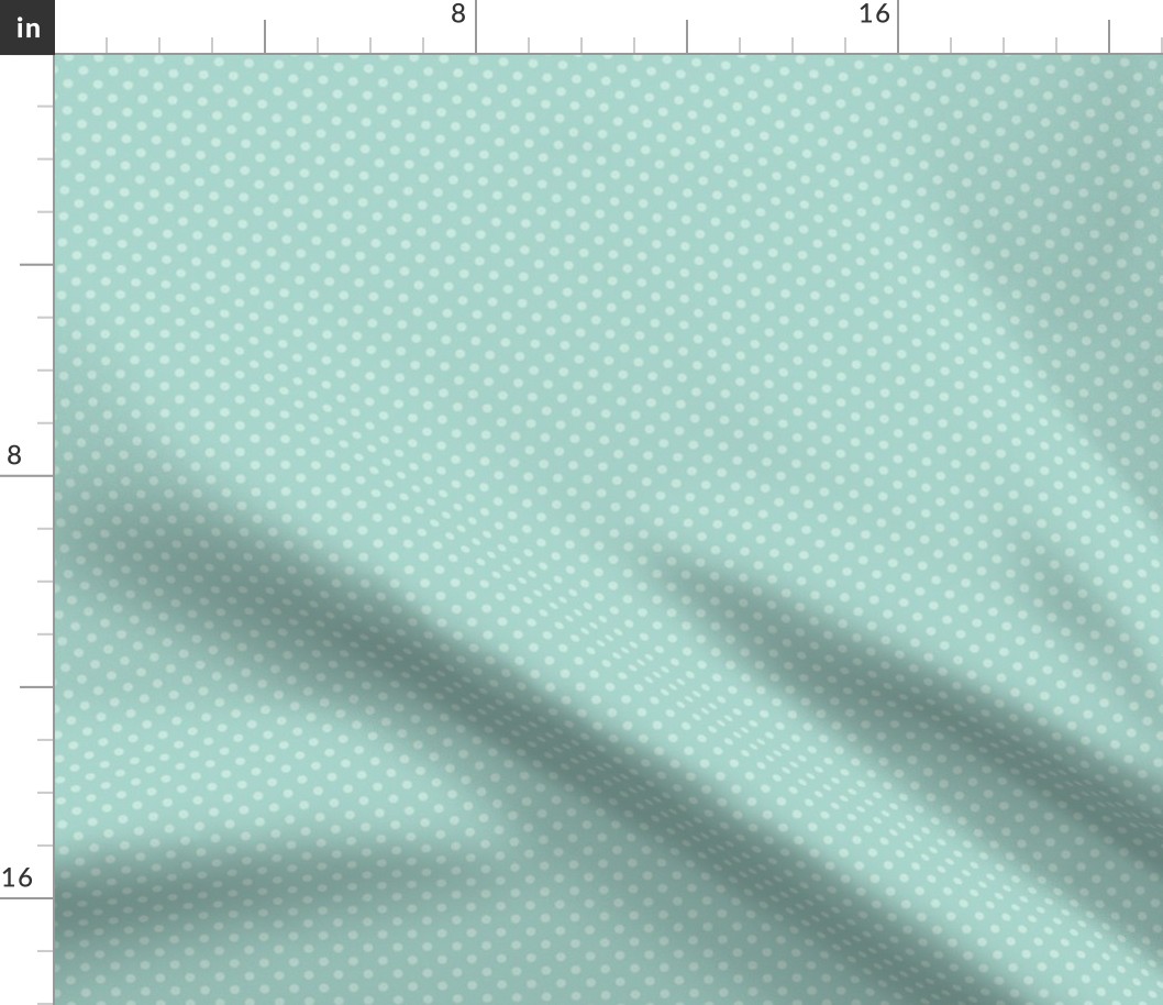 Two Tone Mint Polka Dots