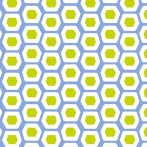 Pillow Hex in Peri/Lime