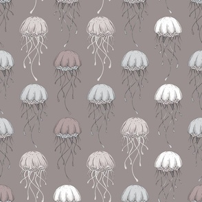 Jellyfish // Nautical Maritime  / Hand drawn by Renatta Zare