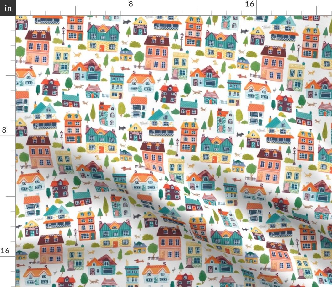 Houses - multicoloured